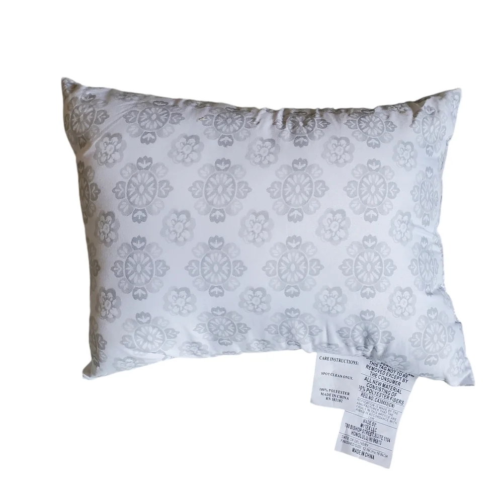 Two Accent Pillows Gray/ White Home Decor